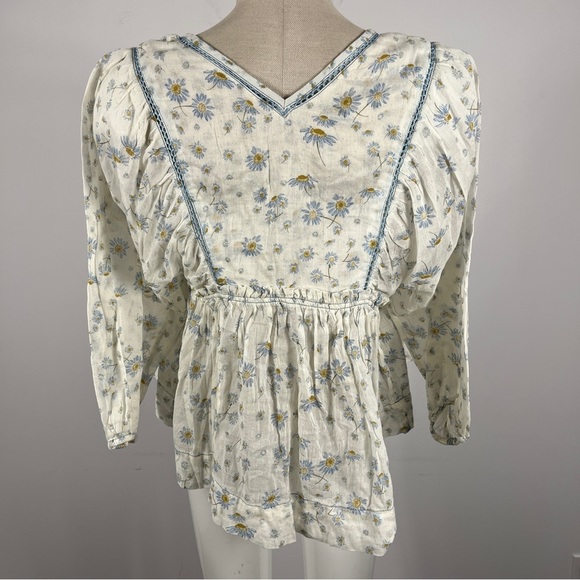 Free People Never a Dull Moment Peasant  Top Size XS - Picture 5 of 8